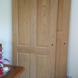 Brand new oak doors, never been hang and in excellent condition. Ready drilled for handle and lock and hinges. Can deliver locally free. 10£ each 
Size 84cm X197. 5cm