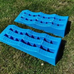 Set of hard plastic motorhome ramps in used good condition.