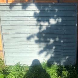 Free fence panels. I have just changed the panels in my garden so these are going spare for anyone who wants them. There are 7 panels painted in sage and 4 panels that aren’t painted.
