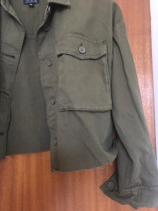 Buy & Sell West Midlands Birmingham - Photos for Topshop khaki raw hem light cropped jacket