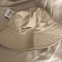 brand new iets frans (urban outfitters) ecru beige bucket / fisherman hat 

vintage style material