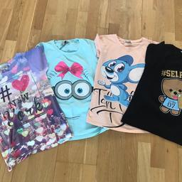 Lovely summer girls t-shirt ,in very good condition.
Age 9-10 - 4 items
Age 11 - 3 items
Age 12 -3 items
All from Next and Debenhams.