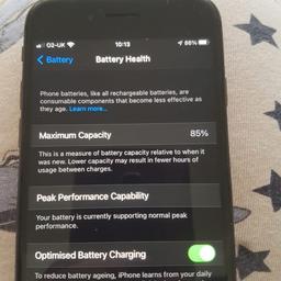 iPhone 8 64g locked to 02 comes with box charger