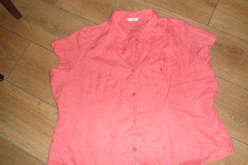 Buy & Sell Greater Manchester Manchester - Photos for M&S LINEN BLOUSE 22