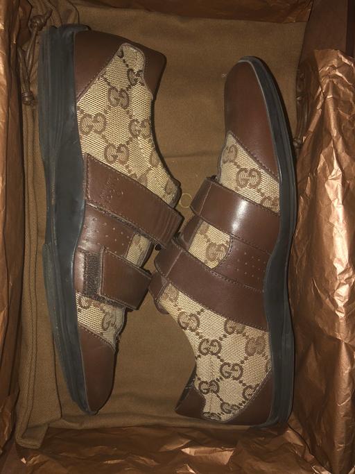 Buy & Sell South West London Nine Elms - South West London - Photos for Genuine Brown Gucci Trainers Size 4