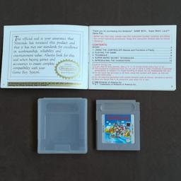 Verkaufe neuwertiges Gameboy Spiel Super Mario Land mit Spielanleitung. Weitere Spiele auf Anfrage !