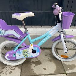 Verkaufe Kinderffahrrad die eiskönigin mit stützräder 14zoll
Guter zustand nur leicht ausgebleicht von der sonne
Preis verhandelbar