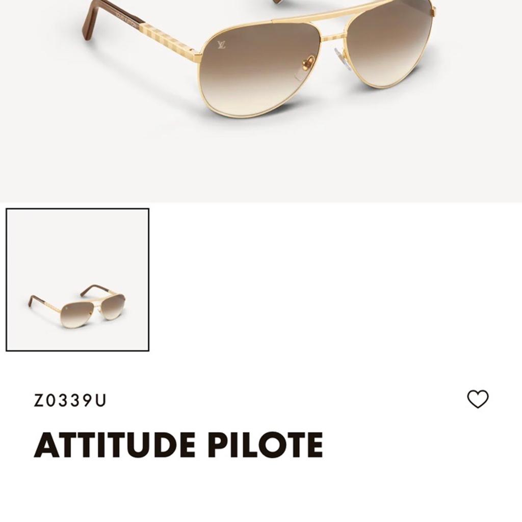 Louis Vuitton Damier Attitude Pilot Sunglasses Eyeglasses Z0339U