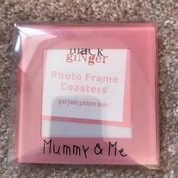 Mummy and Me Photo Frame coasters x2 new