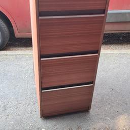 vintage office retro 70s 4 drawer wooden filing cabinet sapele buying 1 left collection whittlesey as seen