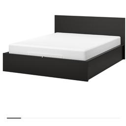 Double bed from IKEA. MALM range.
Colour: black-brown

Comes with mattress excellent condition no stains.

Pet and smoke free home.

£250 or nearest offer. Collection from Birmingham B31.