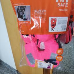 Safety Jacket, Schwimmweste für Kinder mit 5-15kg. Extrem gute Weste, Kopf bleibt gut über Wasser

Sehr selten verwendet
1x noch vorhanden in orange