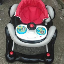 Car style baby walker. Not been used very much.
£65 on Amazon