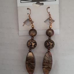 Pair of earing multi coloured stone