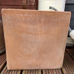 Big terracotta square plant pots
Free to collector
