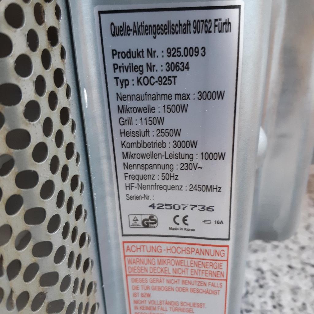 Panasonic Grill-Kombi Inverter Mikrowelle, defekt in München