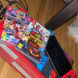 Verkaufe Meine Nintendo Switch Neon Rot Blau & Mario Kart Deluxe + Super Mario 3D World Browsers Fury

2 Monate alt nur 3 mal benützt
Rechnung vorhanden hat noch fast 2 Jahre Garantie