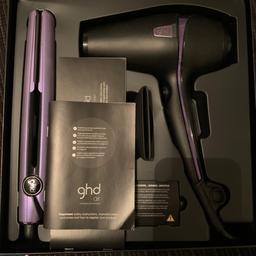 Hair dryer and straighter gift set