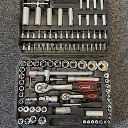 Brand new box tools
Good quality
Free collection
SORRY NO OFFER
Delivery - £6 (dpd)
German brand - Sam tools

Content :

18 x 1/4″ DR.BIT SOCKETS:SL4,5.5,6.5 PH1,2 PZ1,2 HEX3,4,5,6,T8,10,15,20,25,27,30
17 x 1/2″ DR.SOCKETS:10,11,12,13,14,15,16,17,18,19,20,21,22,24,27,30,32MM
17 x BITS(30L): SL8,10,12 T40,45,50,55,60 PH3,4 PZ3,4 HEX7,8,10,12,14
13 x 1/4″ DR.SOCKETS:4,4.5,5,5.5,6,7,8,9,10,11,12,13,14MM
8 x 1/2” DR. TORX SOCETS: E10,E11,E12,E14,E16,E18,E20,E24
8 x 1/4″ DR. DEEP SOCKETS: 6,7,8,9,10,11,12,13MM
5 x 1/4” DR. TORX SOCKETS:E4,E5,E6,E7,E8
4 x 1/2″ DR. DEEP SOCKETS:14,15,17,19,22MM
3 x HEX KEY WRENCHES: 1.5,2,2.5MM
2 x 1/4″ DR.EXTENSION BARS: 2″ & 3″
2 x 1/2″ DR.EXTENSION BARS: 5″ & 10″
2 x 1/2″ DR.SPARK PLUG SOCKETS:16MM&21MM
2 x 1/4″ DR.EXTENSION BARS: 2″ & 3″
1 x 1/4″ DR.UNIVERSAL JOINT
1 x 1/4″ DR.QUICK RATCHET HANDLE
1 x 1/4″ DR. SPINNER HANDLE: 6″
1 x 1/4″ DR. SLIDING T BAR
1 x 1/2″ DR.UNIVERSAL JOINT
1 x 1/2″ DR.QUICK RATCHET HANDLE
1 x 1/2″ DR. BIT