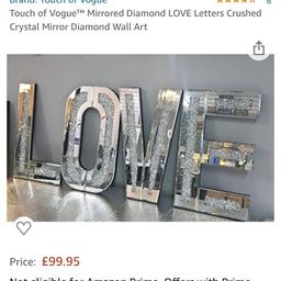 Brand new in box LOVE a letters