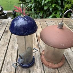 Hello,
I am selling theses two ceramic outdoor bird feeders, both for seeds.
Both are used, but still work and are not broken.
Being ceramic they cannot be gnawed by squirrels.
Collection only from Yardley b26, near the yew tree,
Tracy