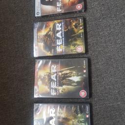 4 fear games £ 10
3 battlefields £5
2 crysis £5
mafie/metro/riddick £5
 or all games £30 good condition collection only