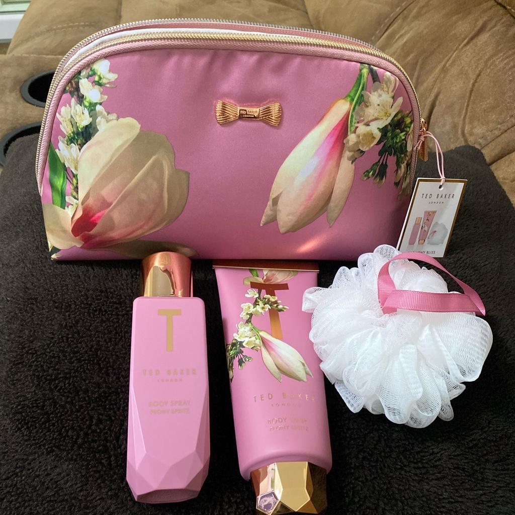 Ted baker peony spritz toiletry bag gift hot sale
