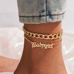 Designed in a gold-tone metal, these sleek anklets sit stylishly at your feet. Fasten with a lobster clasp and extender.