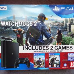 Hi. I'm selling my beloved Playstation 4 Super Slim 500GB in mint condition
Includes:
Original PS4 console
Original charging cable & plug
Original PS4 controller
Original mono headset
Plus: Watch Dogs 2 game (Sealed)
Reason for selling is upgrading to a PS5
I also got individual games that I'm selling as separate (Tekken 7, Star Wars Battlefront 2, MK 11) - Just ask!
NOW CHEAPER!
If you need more photos or have any other queries I'm more than happy to help.
Many Thanks.