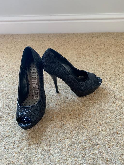 Buy & Sell Shropshire Telford and Wrekin - Photos for Next Glittered heeled shoes. Size 4