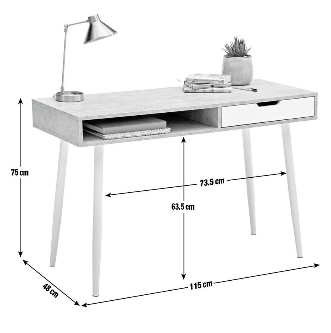 Habitat desk grey in W6 Fulham for £75.00 for sale Shpock