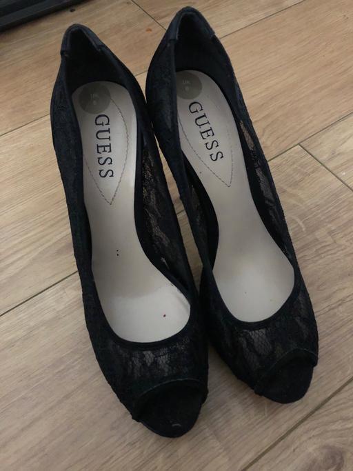 Buy & Sell West Midlands Sandwell - Photos for Guess Black lace high heel shoes size 6