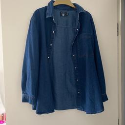 Bought from ASOS only worn few times in pregnancy size 8 denim blue buttons up or down