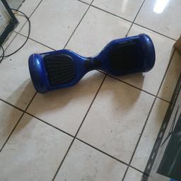 blue segway some scuffs and scratches but works perfectly. go kart attachment also available so u can sit and ride just needs a velcro strap £20 extra if u want it 
