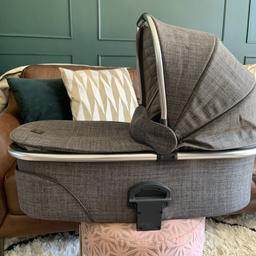 Basonette/ carry cot from Mamas and Papas. Chestnut brown fits Urbo 2 model. Can be used as Moses basket if not needed for pushchair. Like new hardly used. No stains/ smoke and pet free home. 

Collection only. FREE!