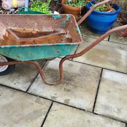 builders wheel barrow as seen tyre flat been standing collection whittlesey