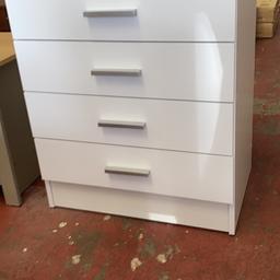 Chest of drawers
Brand new 
Assembled 
Free delivery within 10 miles

Height 73cm 
Width 60cm
Depth 40cm