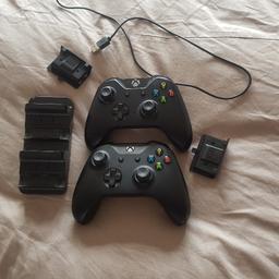 2x Xbox one controllers 2x batteries and 1x charger Excellent condition . COLLECTION ONLY PLEASE