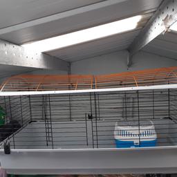 large indoor rabbit/Guinea pig cage. used for about 6mnths. no longer needed.
comes with pet carrier.. 46.5x23x20
pick up only