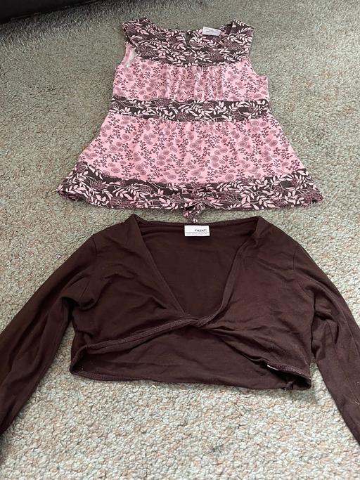 Buy & Sell Essex Chelmsford - Photos for Brown/pink vest top and bolero age 5 next