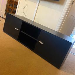 Tv stand with cupboards

Height - 38cm
Length - 120cm
Width - 40cm