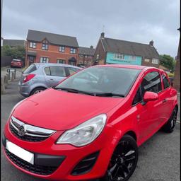 FOR SALE - Vauxhall Corsa S Ecoflex 1.0 L Petrol Engine
61 Reg - 2012 Plate 
2 Keys
3 Door Hatchback, 79K miles, GREAT First Car, Very Good Runner
3 Previous Owners From New 
Part Service History
5 Seats
Electric windows, Radio, CD, MP3 Player 
MOT Until December 2021, £30 Road Tax
Comes with matching leather front car mats also an electric pump for tyres back Alloys, spoiler and red interior. 
£1,600 - negotiable price when viewed
For further information call us directly