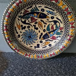 large Tunisia wall hanging plate