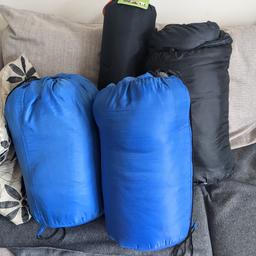 - 4 adult sleeping bags (2 black, 2 blue) plus one self inflating mat (Lichfield)
- hardly used
- good condition
- pick up near Greenwich station