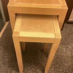 Oak nest of tables pick up only Dy2
