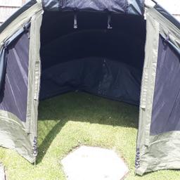 Rod Hutchinson Cabrio 1 Man bivvy.
Bought 5 months ago Second hand. Never used only opened on lawn for photo. Don't have time for doing any night Sessions.
Bivvy very strong and thick plenty of space inside. Come with 2 Ground sheets .