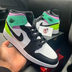 Air Jordan 1 Mid GS 'Pastel'

Brand New with Original Box. 100% Authentic. Purchased from JD Sports.

UK size 5.

Available for pick up or drop off in Rainham RM13 or local. Trainers can also be posted.

Accepted payment methods:
Bank Transfer
Cash
PayPal (F&F or G&S with fees covered)