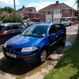 selling my Renault Mégane Estate.

very economical on fuel.
I mostly do motorway mileage and usual get 60mpg+.
good condition for age.

does have a scratch on rear passenger door.
driver's window does not work (classic Mégane fault, see eBay for repair kits. I just have not got time to do it)
and you need to switch on rear wiper to open boot (you get used to it).
otherwise no fault lights
all working ok

MOT till 17th Nov 2021
196'000 miles young.

best car I have ever owned. sad to see it go.