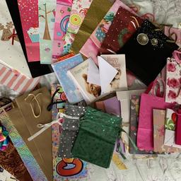 A large collection of gift bags. In a range of sizes and for different occasions.