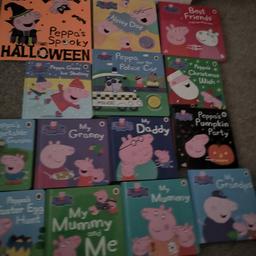 Immaculate condition and extremely well looked after peppa pig book bundle. Worth well more than asking price.
All noise books work and comes with a magnetic book which is great to keep little ones entertained when out and about.
Collection only from a smoke and pet free home in South Ockendon.